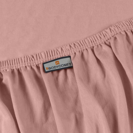 Single Cotton Fitted Bedsheet Solid Arabic Blue