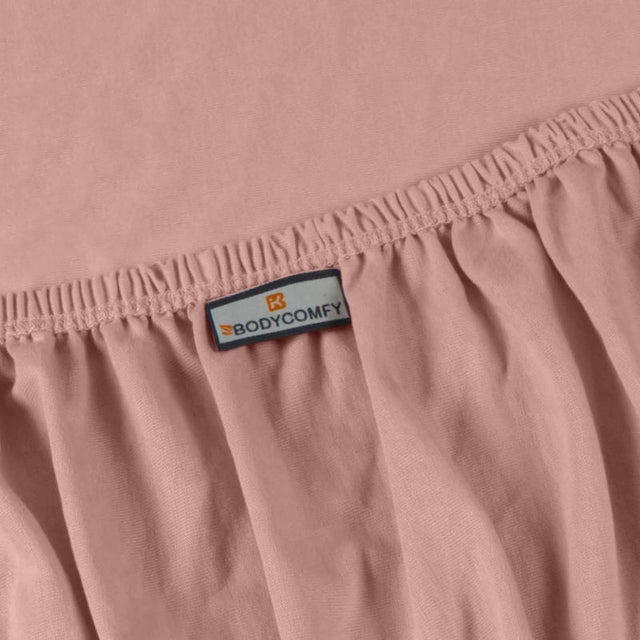 Single Cotton Fitted Bedsheet Solid Arabic Blue - Bodycare