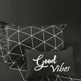 Bodycomfy 100% Cotton Hosiery Single bed Fitted Bedsheet – Geometric Print