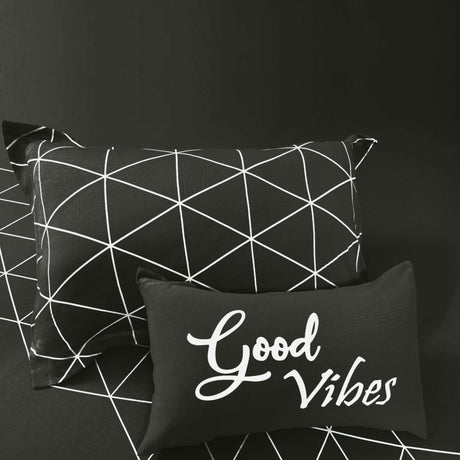 Single Cotton Fitted Bedsheet Arabic Blue