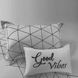 Bodycomfy 100% Cotton Hosiery Single bed Fitted Bedsheet – Geometric Print