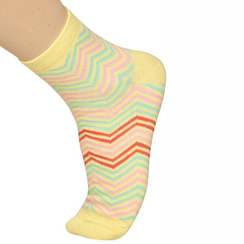 Bodycare Womens Mid Calf Printed Socks Pack Of 2