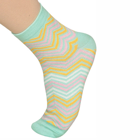 Bodycare Womens Mid Calf Printed Socks Pack Of 2