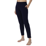 Women 100% Cotton Track Pant with Side Pockets and Solid Sports Jogger Styling for Workout, Gym and Active Wear