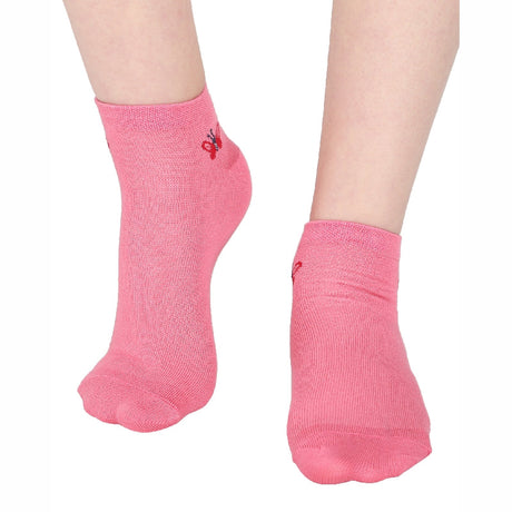 Bodycare Womens Solid Ankle Length Socks Pack Of