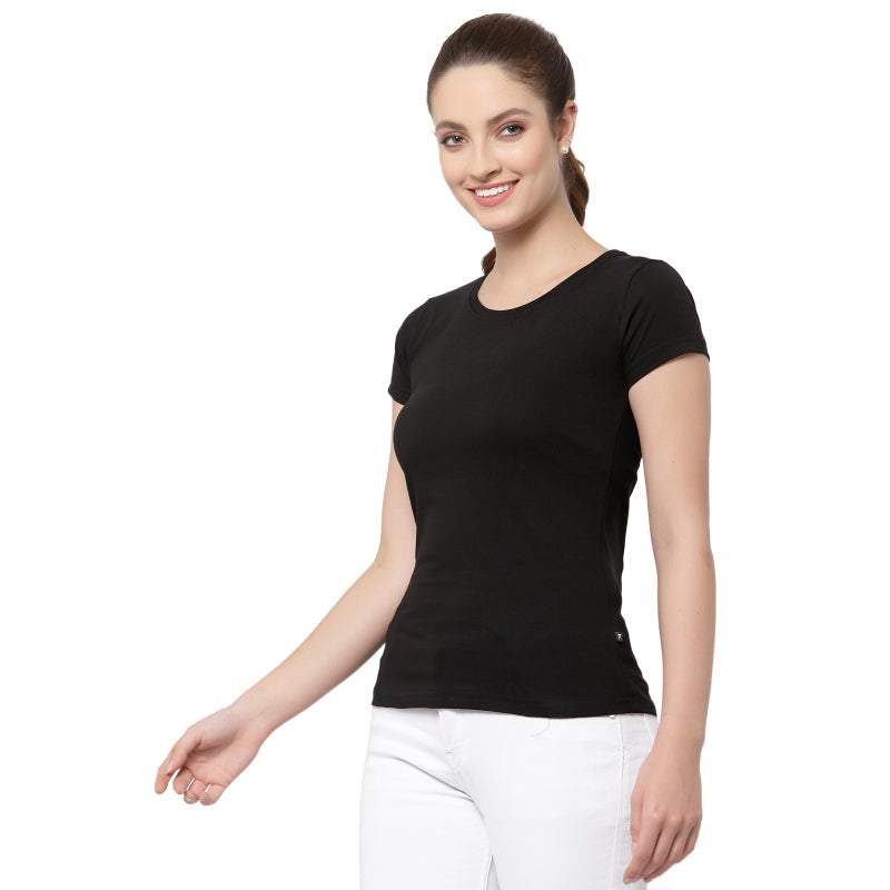 Women T-Shirt Round Neck Half Sleeves - Bodycare