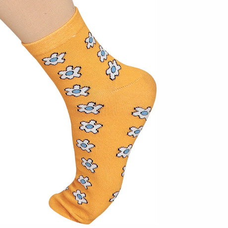 Bodycare Womens Mid Calf Printed Socks Pack Of 2