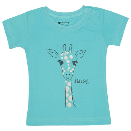 Baby Girls T-Shirt Round Neck Half Sleeves Pack of 2