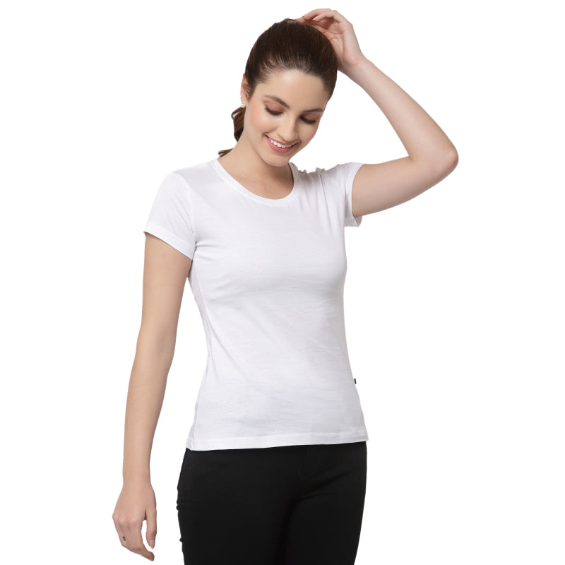 Women T-Shirt Round Neck Half Sleeves - Bodycare