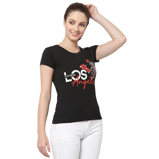 Women T-Shirt Round Neck Half Sleeves - Bodycare