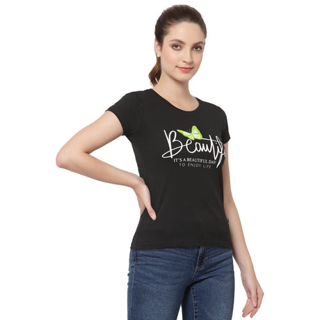 Proteens Women T-shirt Round Neck Half Sleeves