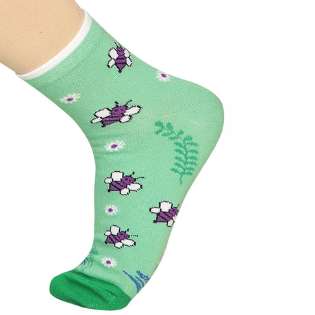 Bodycare Womens Mid Calf Printed Socks Pack Of 2