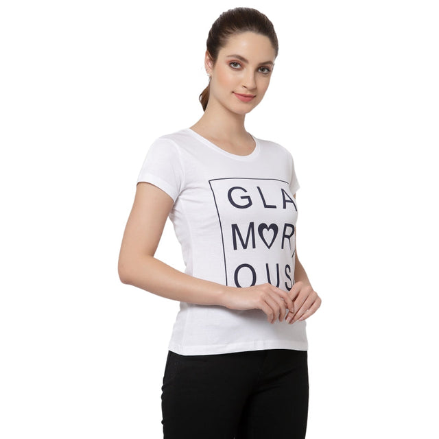 Women T-Shirt Round Neck Half Sleeves - Bodycare