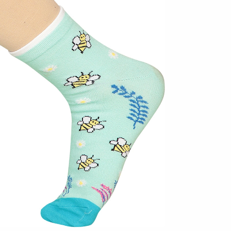 Bodycare Womens Mid Calf Printed Socks Pack Of 2