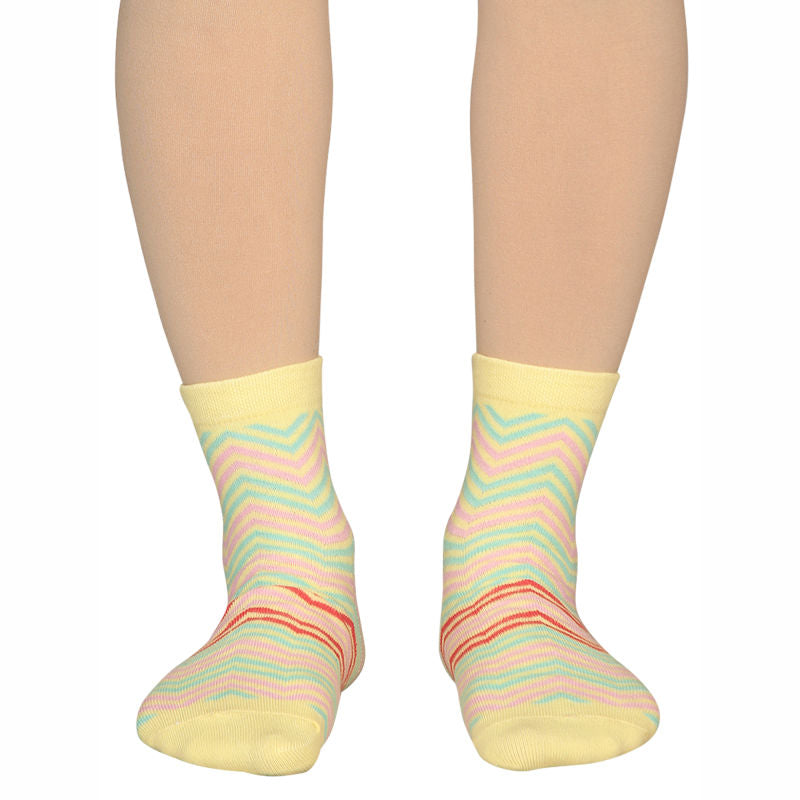 Women Cotton Spandex Socks Stretch Pack of 3 - Bodycare