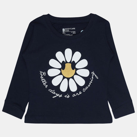 Baby Girls T-Shirt Round Neck Full Sleeves Pack of 1 - Bodycare