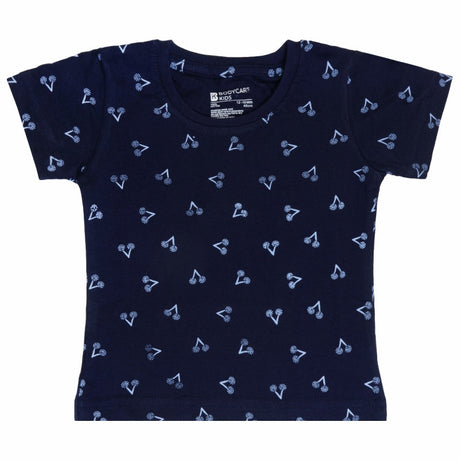 Baby Girls T-Shirt Round Neck Half Sleeves Pack of 2