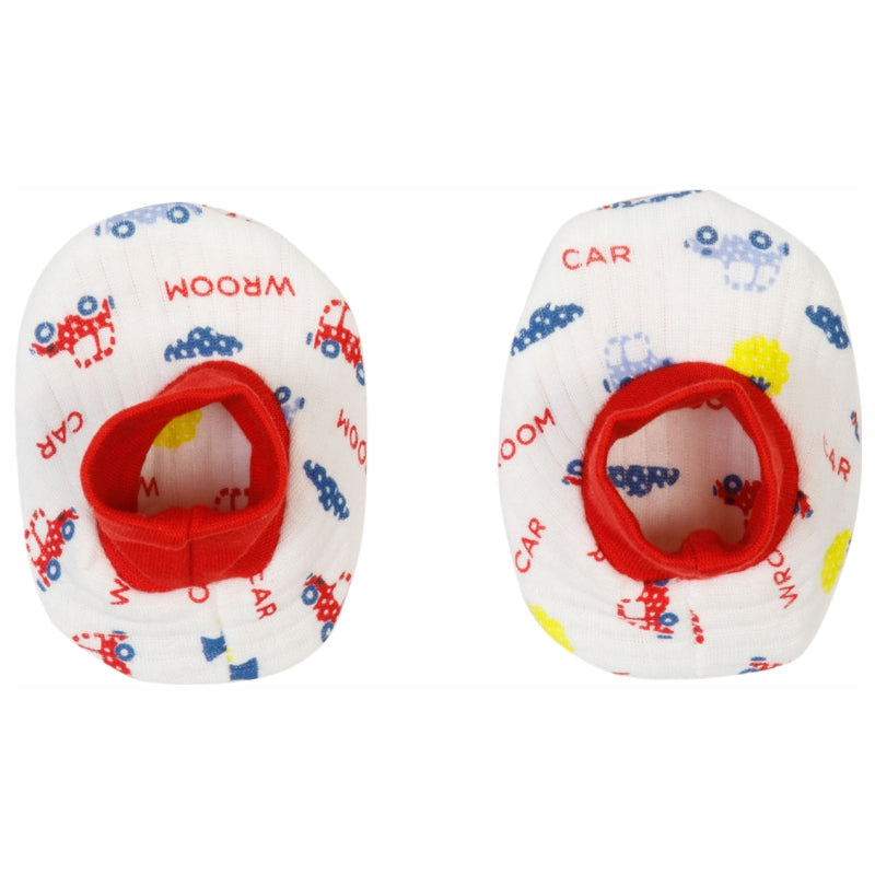 Bodycare Unisex Baby Printed Booties Pack Of 6