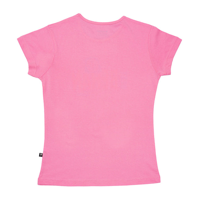Girls 100% Cotton Round Neck Half Sleeves T-Shirt for Everyday Casual Wear and Regular Wardrobe Comfort