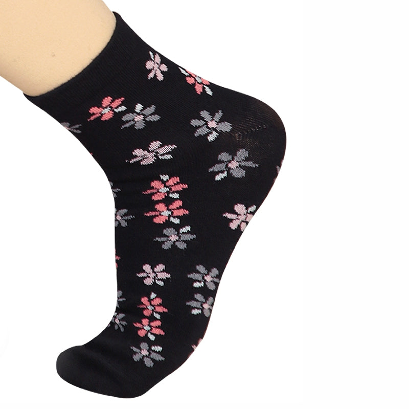 Bodycare Womens Mid Calf Printed Socks Pack Of 2