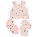 Bodycare Unisex Cap, Mitten & Bootie Set Pack Of 3