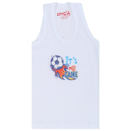 Boys Vest Round Neck Sleeveless Pack of 4