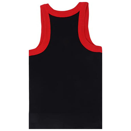 Boys Cotton Rib Vest Round Neck Sleeveless Pack of 4