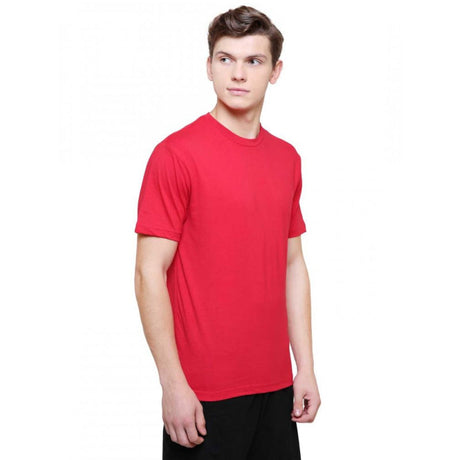 Men 100% Cotton T-Shirt Round Neck Half Sleeves