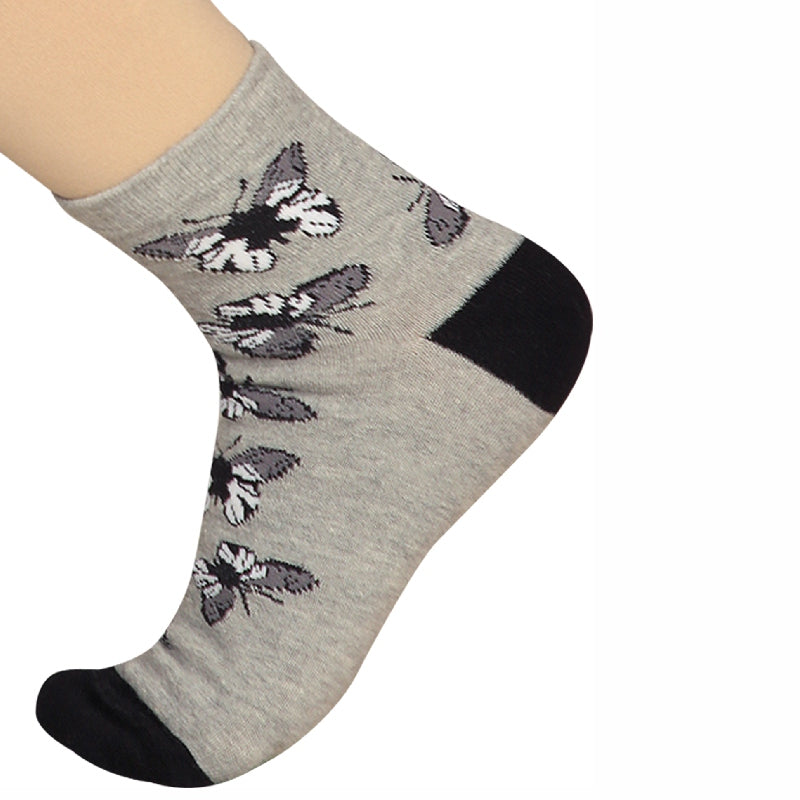 Bodycare Womens Mid Calf Printed Socks Pack Of 2