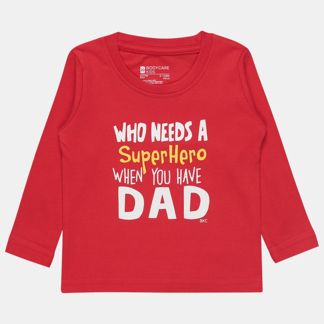 Baby Boys T-Shirt Round Neck Full Sleeves - Bodycare