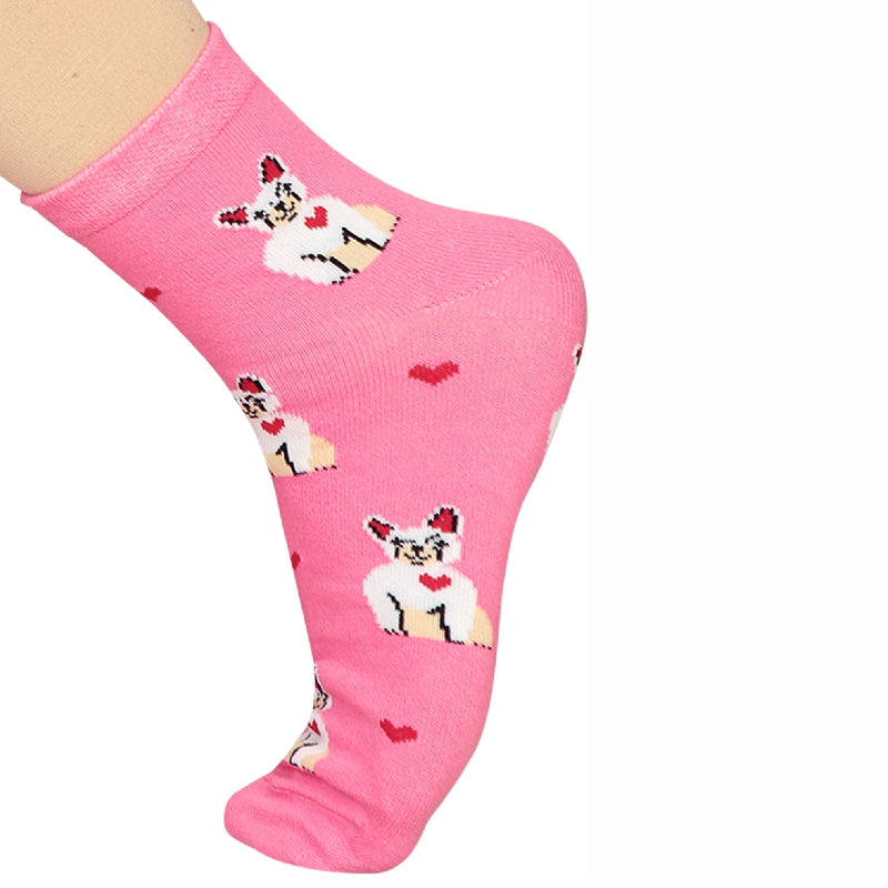Bodycare Womens Mid Calf Printed Socks Pack Of 2
