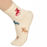 Bodycare Womens Mid Calf Printed Socks Pack Of 2