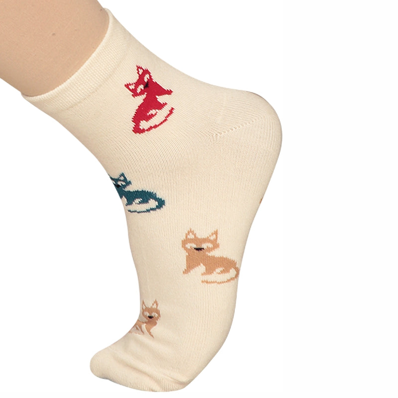 Bodycare Womens Mid Calf Printed Socks Pack Of 2