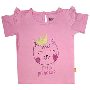 Baby Girls T-Shirt Round Neck Half Sleeves - Bodycare