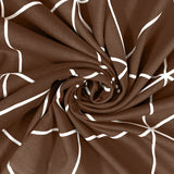 Bodycomfy 100% Cotton Hosiery Single bed Fitted Bedsheet – Geometric Print