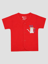 Baby 100% Cotton Front Open Half Sleeves Short Suit for Everyday Comfort, Easy Dressing and Regular Wear