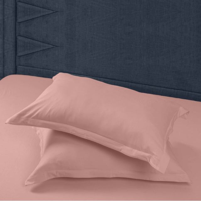 Single Cotton Fitted Bedsheet Solid Arabic Blue - Bodycare