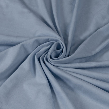 Single Cotton Fitted Bedsheet Solid Arabic Blue