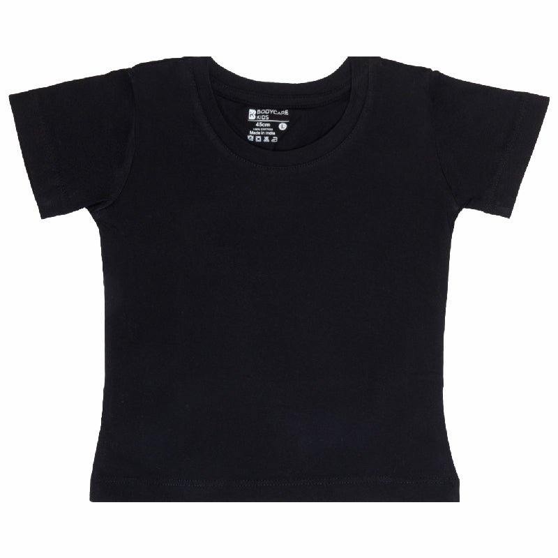 Baby Girls Cotton T-Shirt Round Neck Half Sleeves Pack of 2 - Bodycare