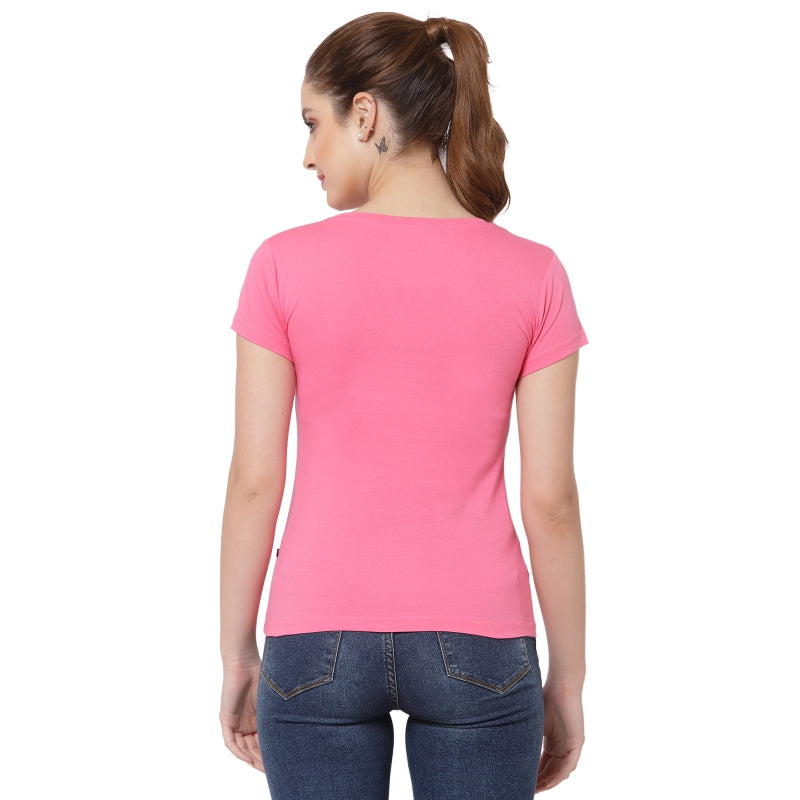 Women T-Shirt Round Neck Half Sleeves - Bodycare