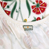 Bodycomfy 100% Cotton Hosiery King Size Fitted Bedsheet – Modern Floral Print