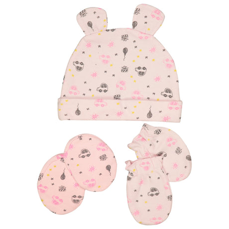 Unisex Cap Mitten & Bootie Set Pack of 3