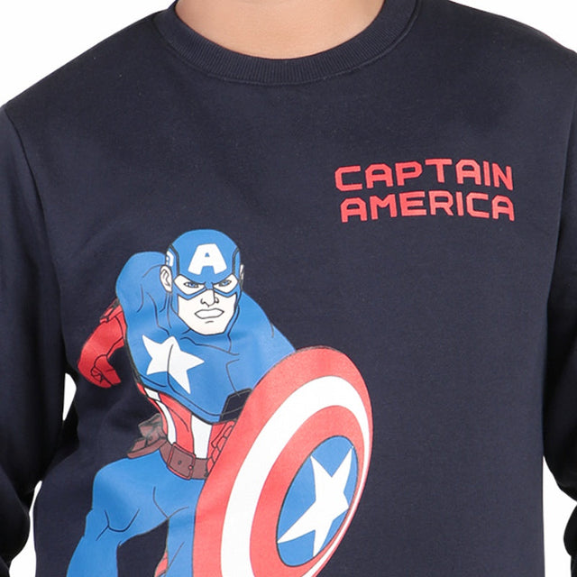 Boys Avengers Sweatshirt Round Neck Full Sleeves - Bodycare