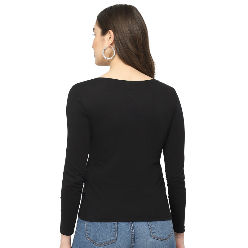 DYCA Women T-shirt Round Neck Full Sleeves