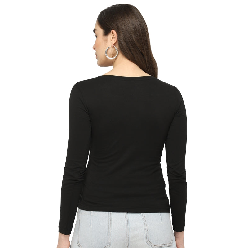 DYCA Women T-shirt Round Neck Full Sleeves