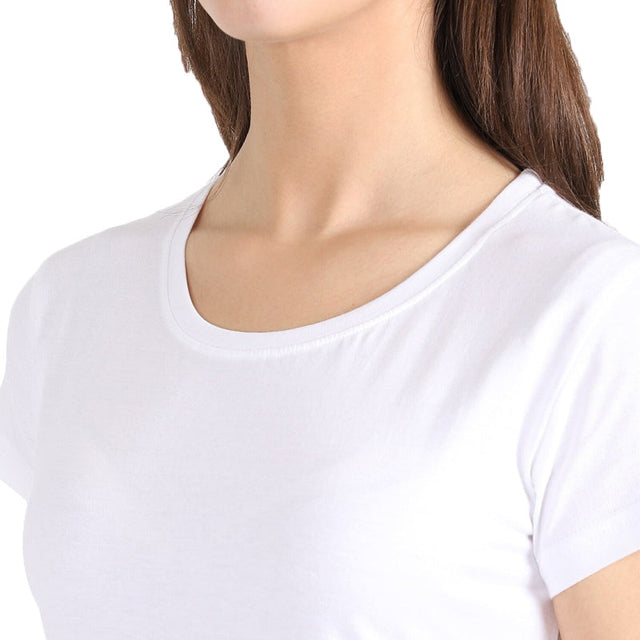 Women Cotton T-Shirt Round Neck Half Sleeves Pack of 2 - Bodycare