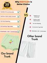 Girls 100% Cotton Bloomer with Breathable Comfort Fit and Tagless Innerwear Feel for Everyday Use - Pack of 3