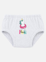 Baby Girls 100% Cotton Innerwear Panty Solid for Everyday Innerwear Comfort, Secure Fit and Regular Use - Pack of 3