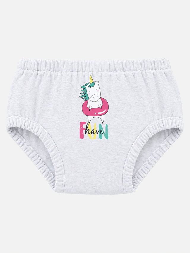 Baby Girls 100% Cotton Innerwear Panty Solid for Everyday Innerwear Comfort, Secure Fit and Regular Use - Pack of 3