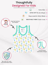 Boys Round Neck Sleeveless Vest Innerwear for Comfortable Daily Wear, Easy Movement and Wardrobe Essentials - Pack of 3